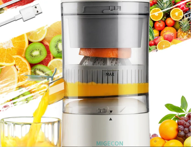 Exprimidor Eléctrico de Cítricos Inalámbrico con Carga USB