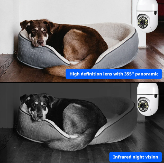 Cámara Bombillo Robótica 360